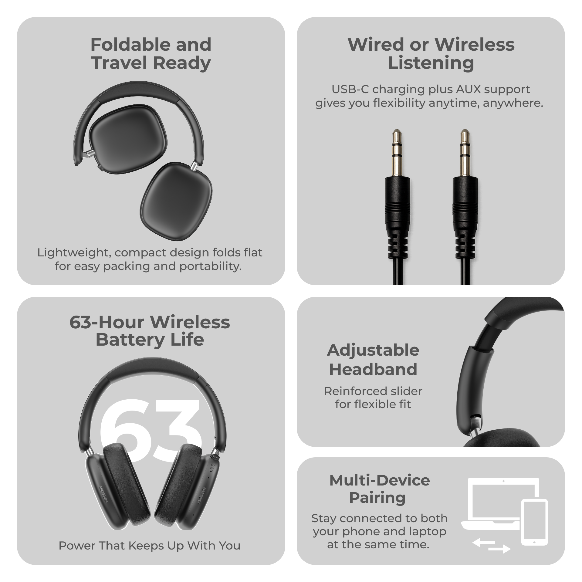 iTouch Pulse Vibe PRO Bluetooth Over the Ear Headphones