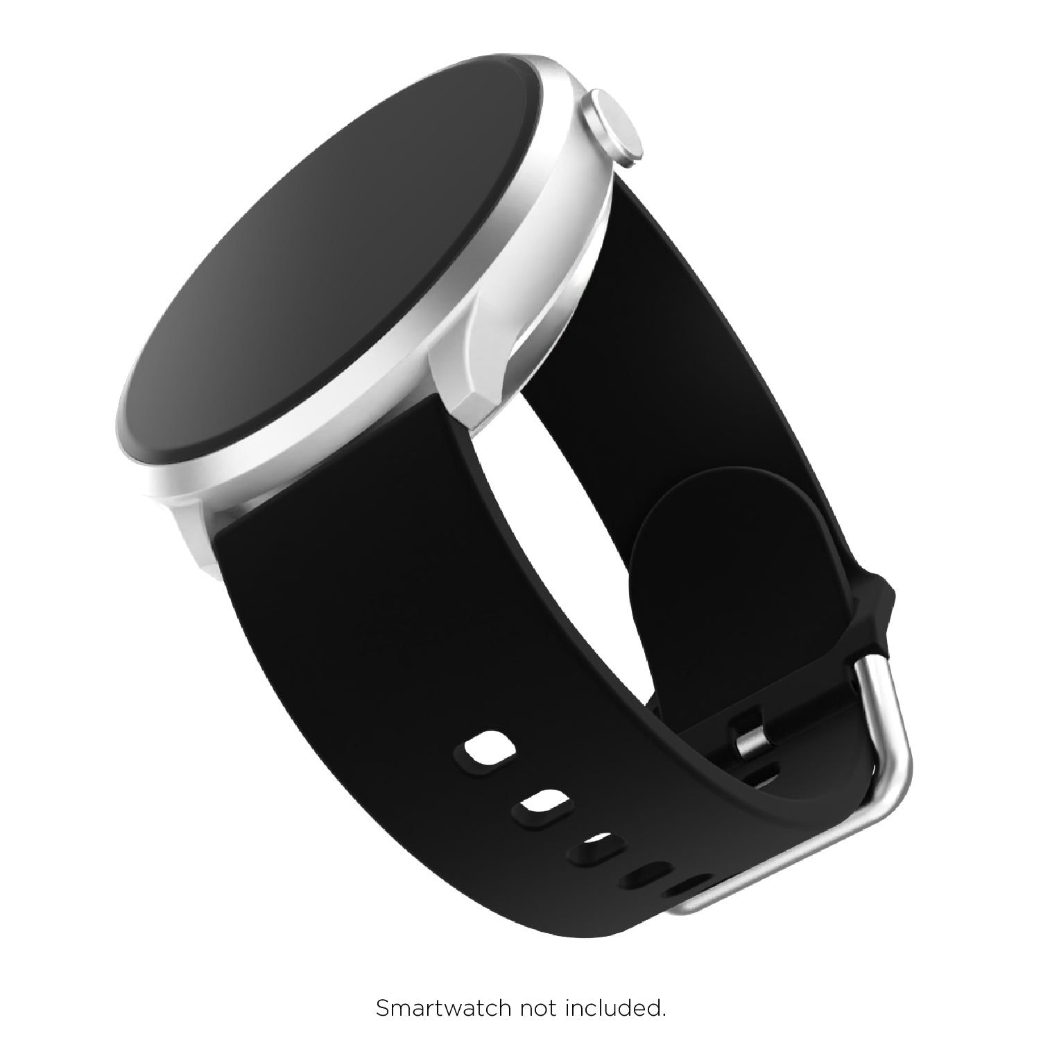 iTouch Air 3 40mm, Sport 3 & Sport Interchangeable Strap: Black Silicone affordable smart watch strap